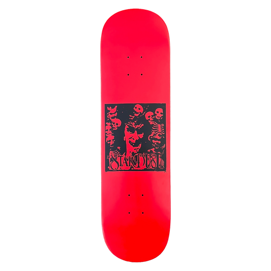 Stardust "Archaic Skulls" Deck 027 8.5" Full Bright Red / Matte Black (Full Cut)