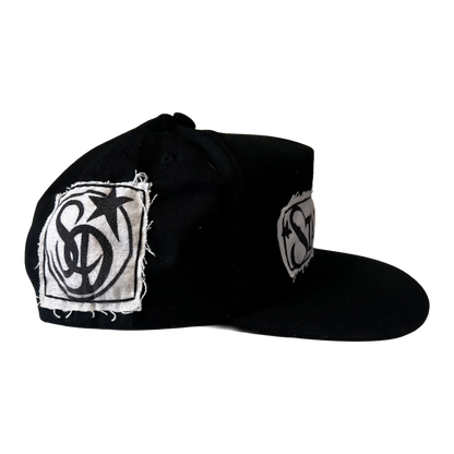 Stardust Patch Mash Ups Snapback Hat Wanderlust II 022 & Wanderlust Lettermark 022.2 Black / White / Black