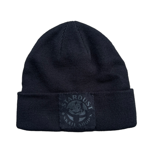 Stardust Patch Cuffed Beanie Felix 012 Black / Black