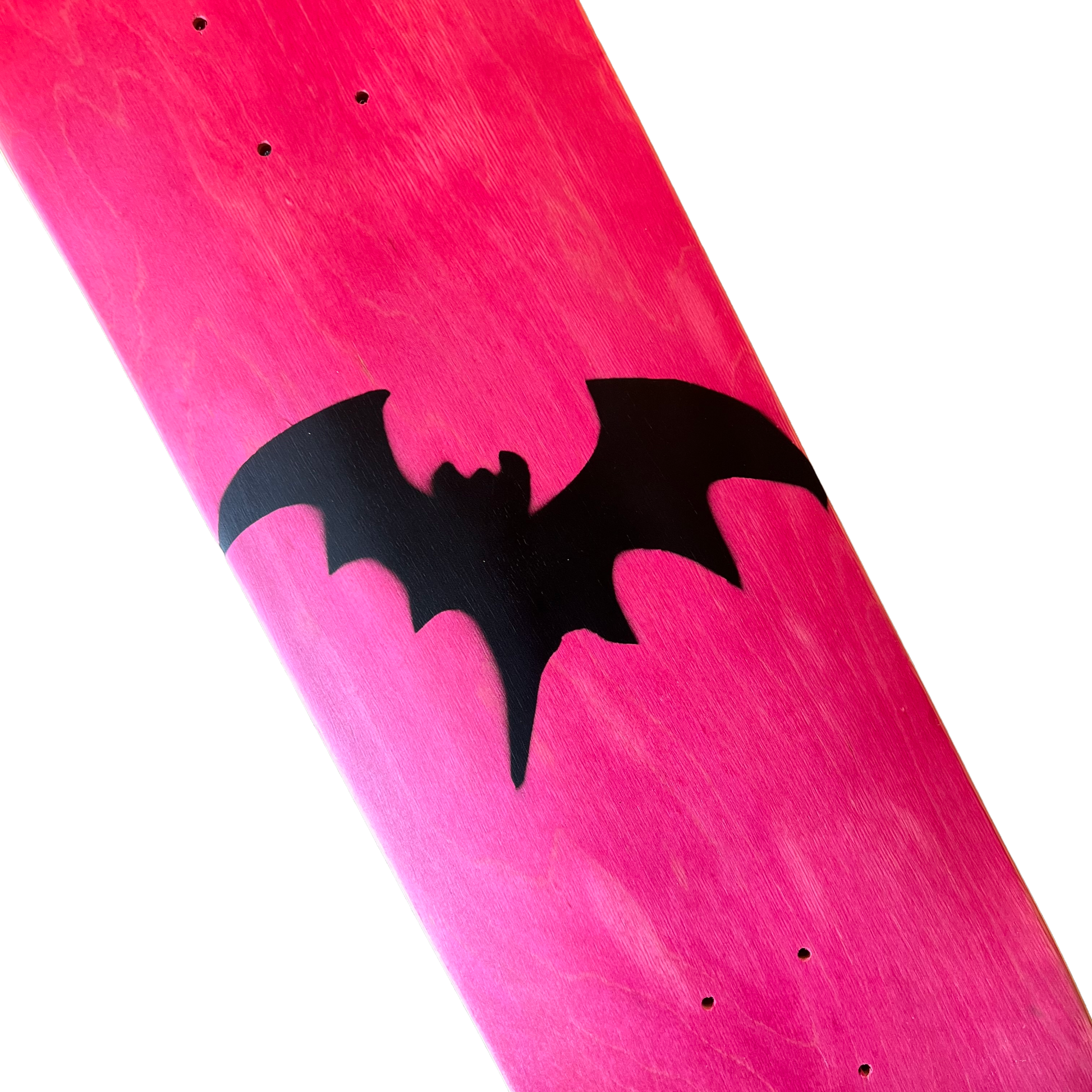 Stardust Pink Veneer / Matte Black Bat Deck 041 8.75" (Standard Cut)