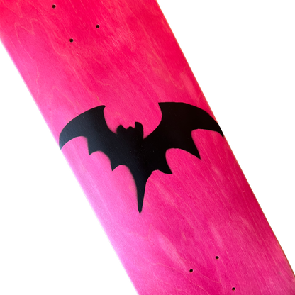 Stardust Pink Veneer / Matte Black Bat Deck 041 8.75" (Standard Cut)