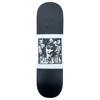 Stardust "Archaic Skulls" Deck 027 8.5" Matte Black / White / Matte Black (Full Cut)