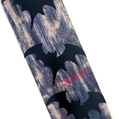 Stardust Tri-Bat Wanderlust Deck 048 8.5" (Full Cut) Purple Wash Veneer / Flat Black / Bright Red