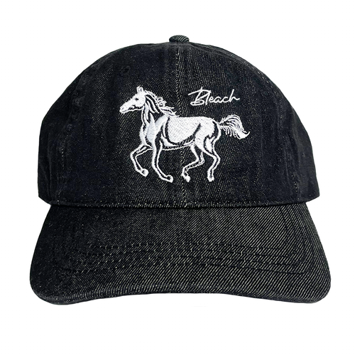 Bleach USA Horses Denim Hat Black