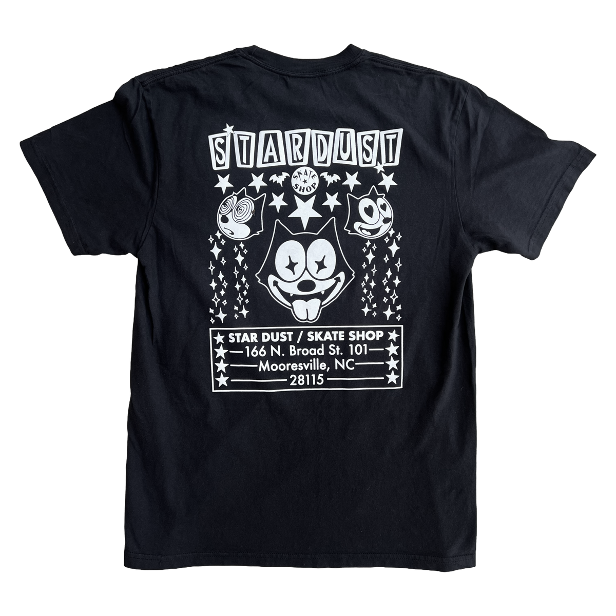 Stardust "Felix" Garment-Dyed Tee 012.3 Black / White