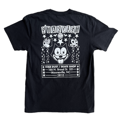 Stardust "Felix" Garment-Dyed Tee 012.3 Black / White