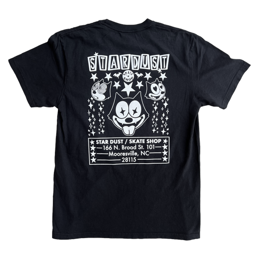 Stardust "Felix" Garment-Dyed Tee 012.3 Black / White
