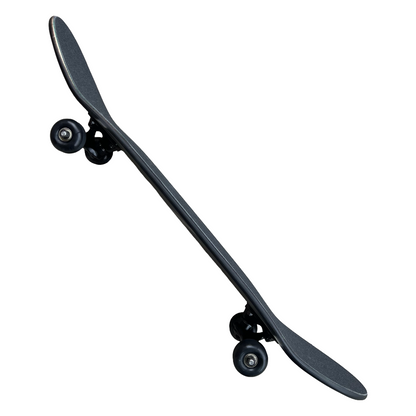Stardust Skate Shop Tri-Bat Wanderlust Full Size Pre-Built Complete Entry Level Skateboard 8.5" x 32.0" Flat Black / Metallic Silver / Purple Shimmer