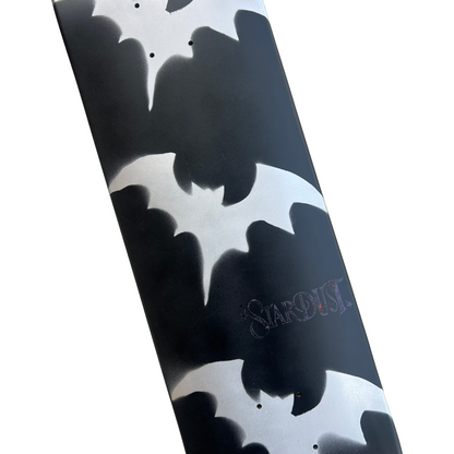 Stardust Tri-Bat Wanderlust Deck 048 8.25" Flat Black / Metallic Silver / Purple Shimmer