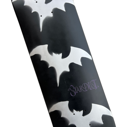 Stardust Tri-Bat Wanderlust Deck 048 8.5" Flat Black / Metallic Silver / Purple Shimmer
