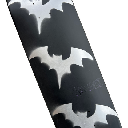 Stardust Tri-Bat Wanderlust Deck 048 8.75" Flat Black / Metallic Silver / Purple Shimmer