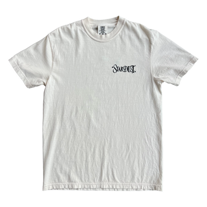 Stardust Skate Shop "Spider Web" Garment-Dyed Tee 042 Ivory / Black