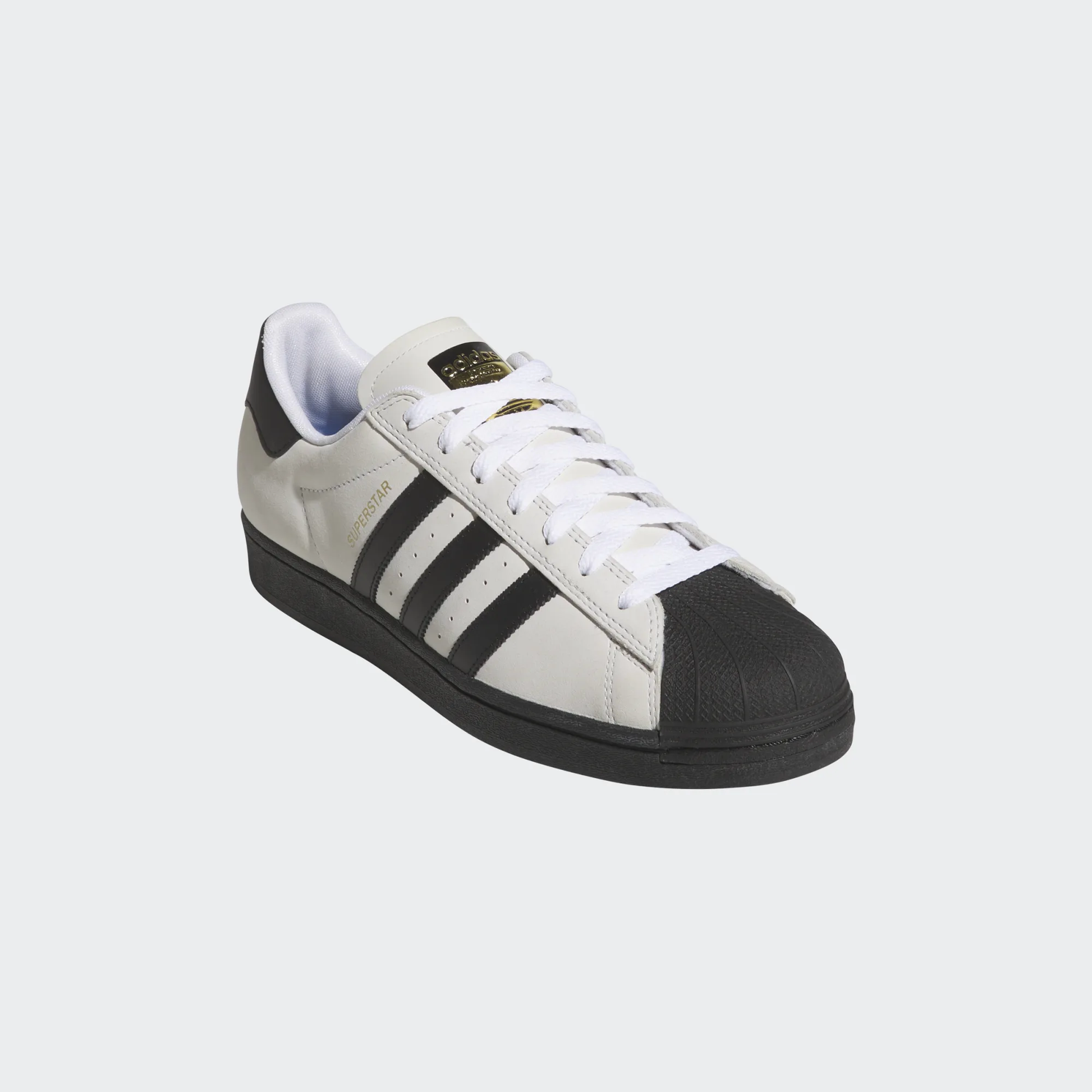 Adidas Superstar ADV Skate Shoes Cloud White / Core Black Stardust Skate Shop Adidas Superstar ADV Skate Shoes Cloud White / Core Black Stardust Skate Shop