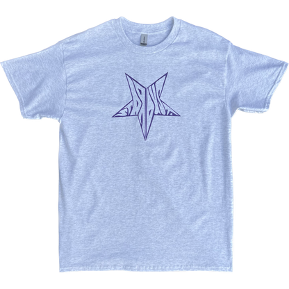 Stardust Skate Shop Purple Shimmer Star Tee 026 - Assorted Colors - 6.0 oz