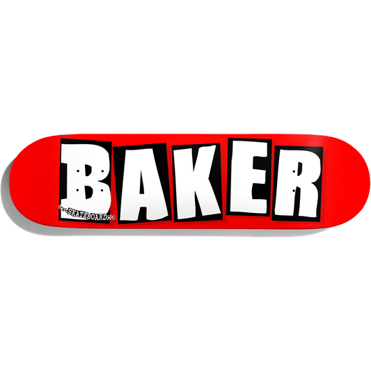 Baker Brand Logo Deck 8.5" Red / White