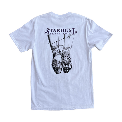 Stardust Skate Shop "Ballerina" Short Sleeve Hammer Tee 034 White / Purple Shimmer / Black