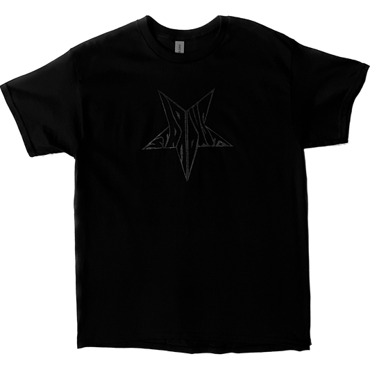 Stardust Skate Shop Black Shimmer Star Tee 026 - Assorted Colors - 6.0 oz