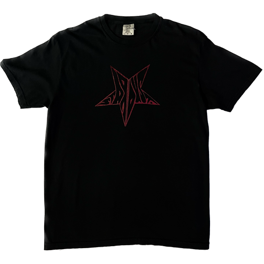 Stardust Skate Shop Red Shimmer Star Tee 026 - Assorted Colors - 6.1 oz