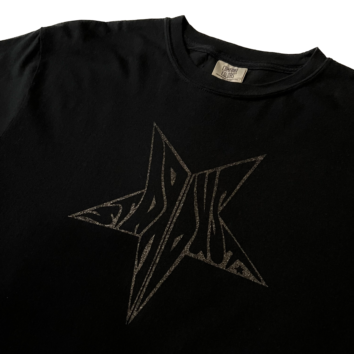 Stardust Skate Shop Black Shimmer Star Tee 026 - Assorted Colors - 6.1 oz