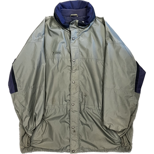 Vintage Columbia "Long's Neck" Jacket - X-Large - Olive / Navy