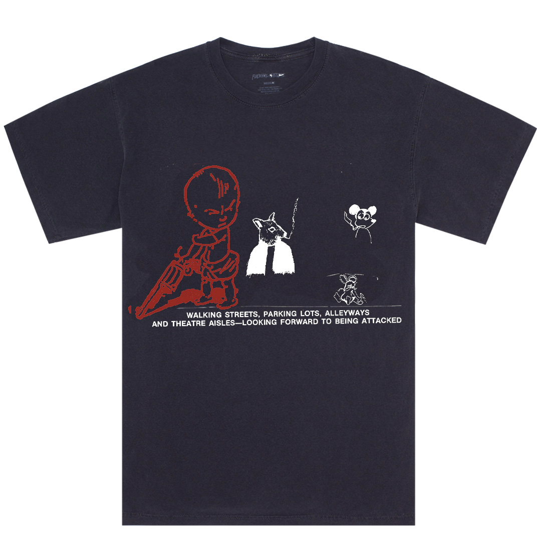 Fucking Awesome Depression Test Print Tee Pepper