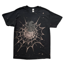 Load image into Gallery viewer, Stardust Devil Man 1/1 Experiment 002 Tee 018 Bleach Painted &amp; Over-Dyed Black / Red / Violet / Black

