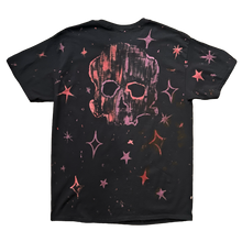 Load image into Gallery viewer, Stardust Devil Man 1/1 Experiment 002 Tee 018 Bleach Painted &amp; Over-Dyed Black / Red / Violet / Black

