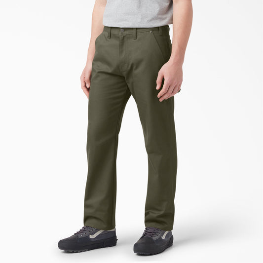 Dickies Regular Fit Flex Duck Carpenter Pants Military Green