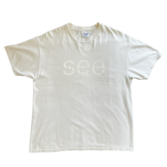 Vintage 1990s E! Entertainment "See" Tee - X-Large - White