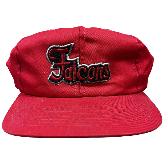 Vintage Atlanta Falcons Embroidered Snapback Hat - Red