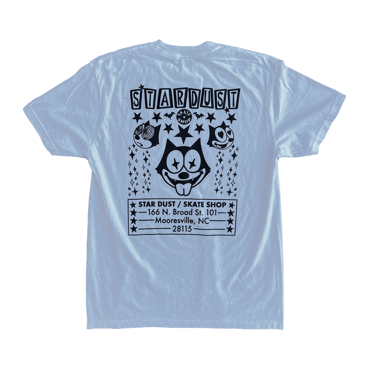 Stardust "Felix" Garment-Dyed Tee 012.3 White / Black