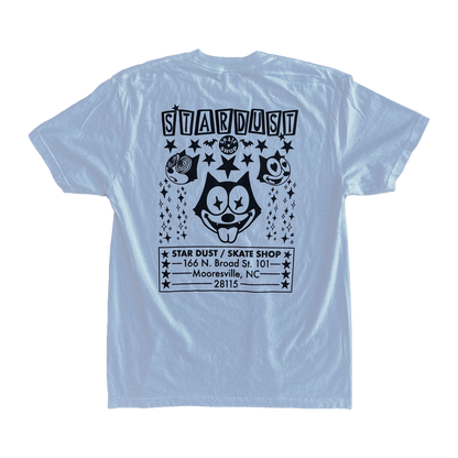 Stardust "Felix" Garment-Dyed Tee 012.3 White / Black
