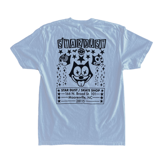Stardust "Felix" Garment-Dyed Tee 012.3 White / Black