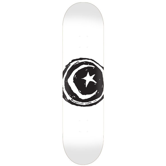 Foundation Star & Moon Deck 8.38" White / Black