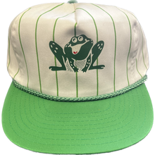 Load image into Gallery viewer, Vintage WIVK-FM 107.7 Knoxville, Tennessee Pinstripe Rope Snapback Hat - White / Green
