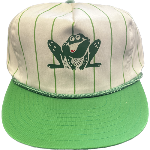 Vintage WIVK-FM 107.7 Knoxville, Tennessee Pinstripe Rope Snapback Hat - White / Green
