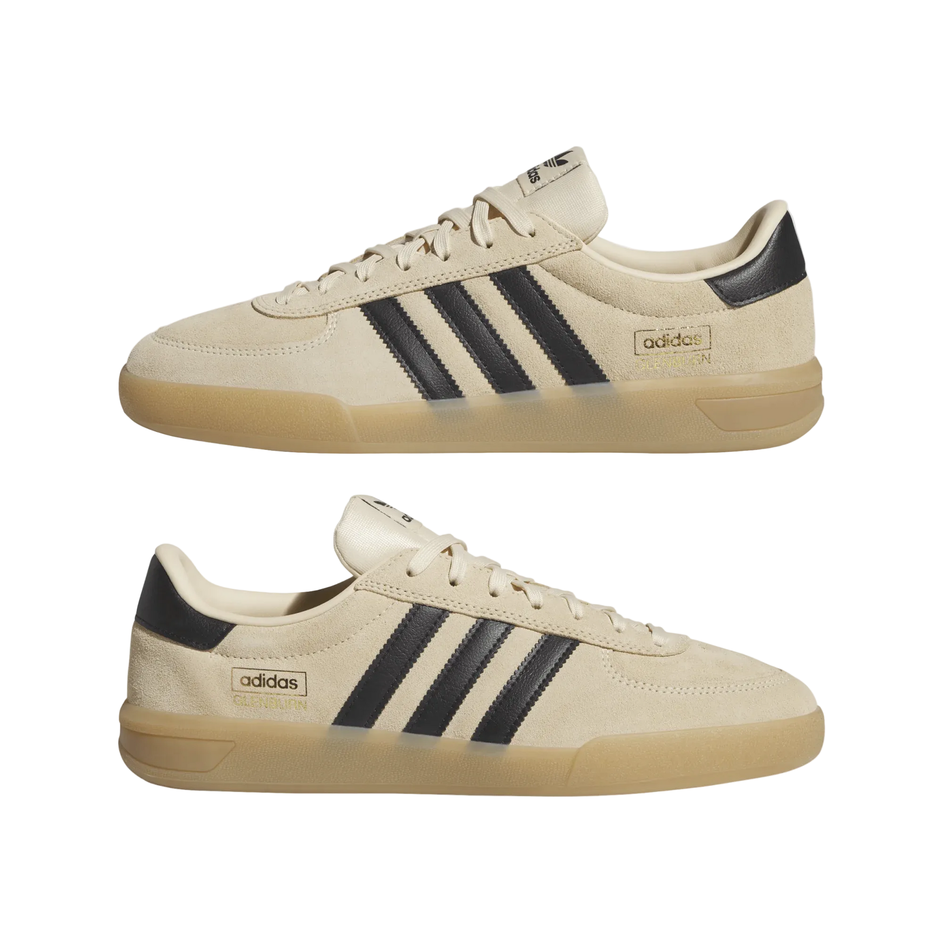 Adidas Glenburn Skate Shoes Sand Strata / Core Black / Gum Four