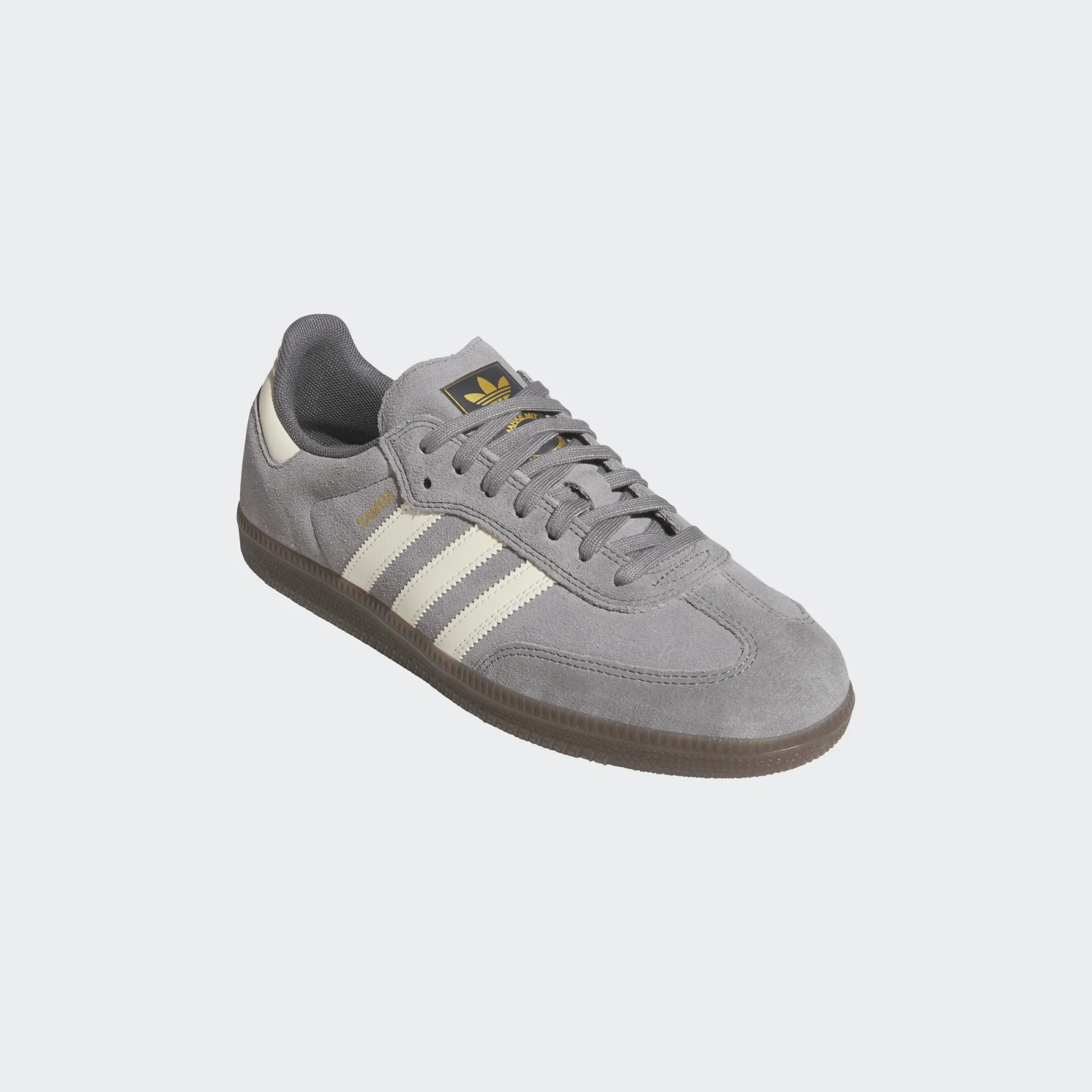 Adidas Samba ADV Skate Shoes Grey Four / Cream White / Grey Heather Stardust Skate Shop Adidas Samba ADV Skate Shoes Grey Four / Cream White / Grey Heather Stardust Skate Shop