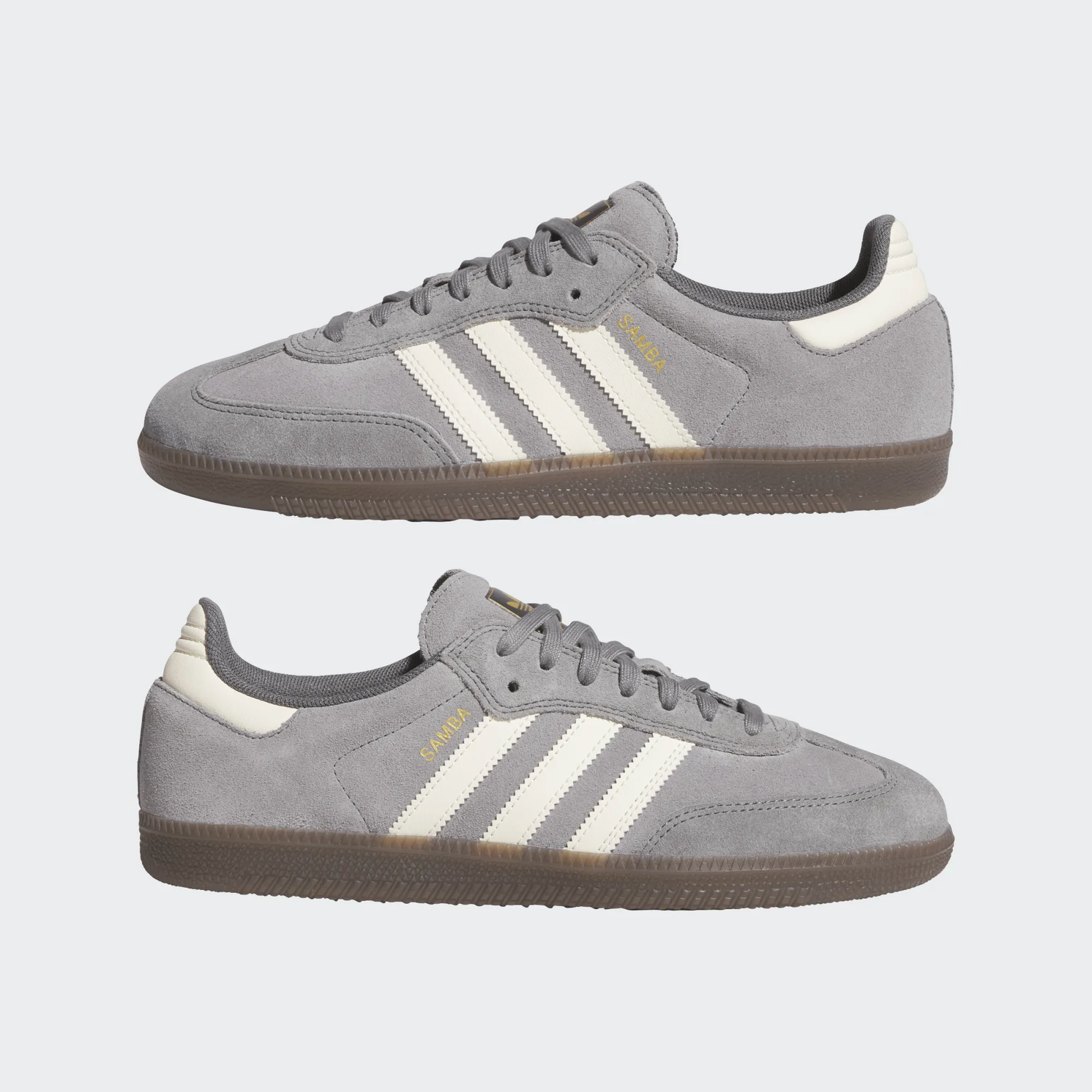 Adidas Samba ADV Skate Shoes Grey Four / Cream White / Grey Heather