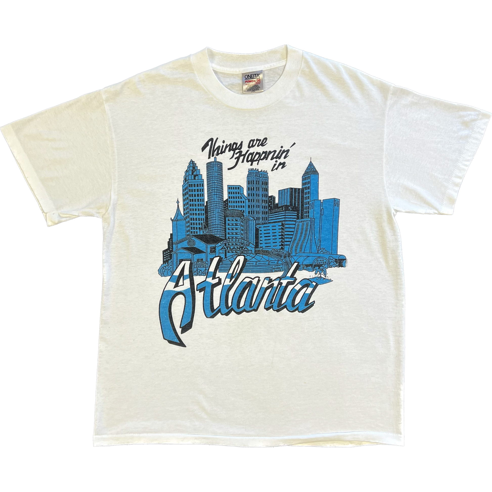 Vintage 1990s Atlanta Tee - Medium - White