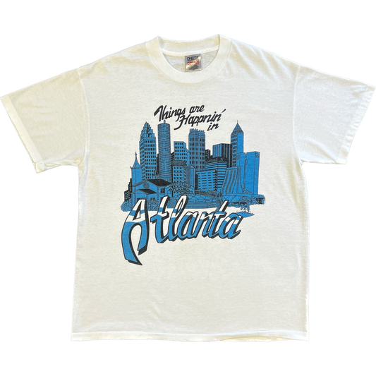 Vintage 1990s Atlanta Tee - Medium - White
