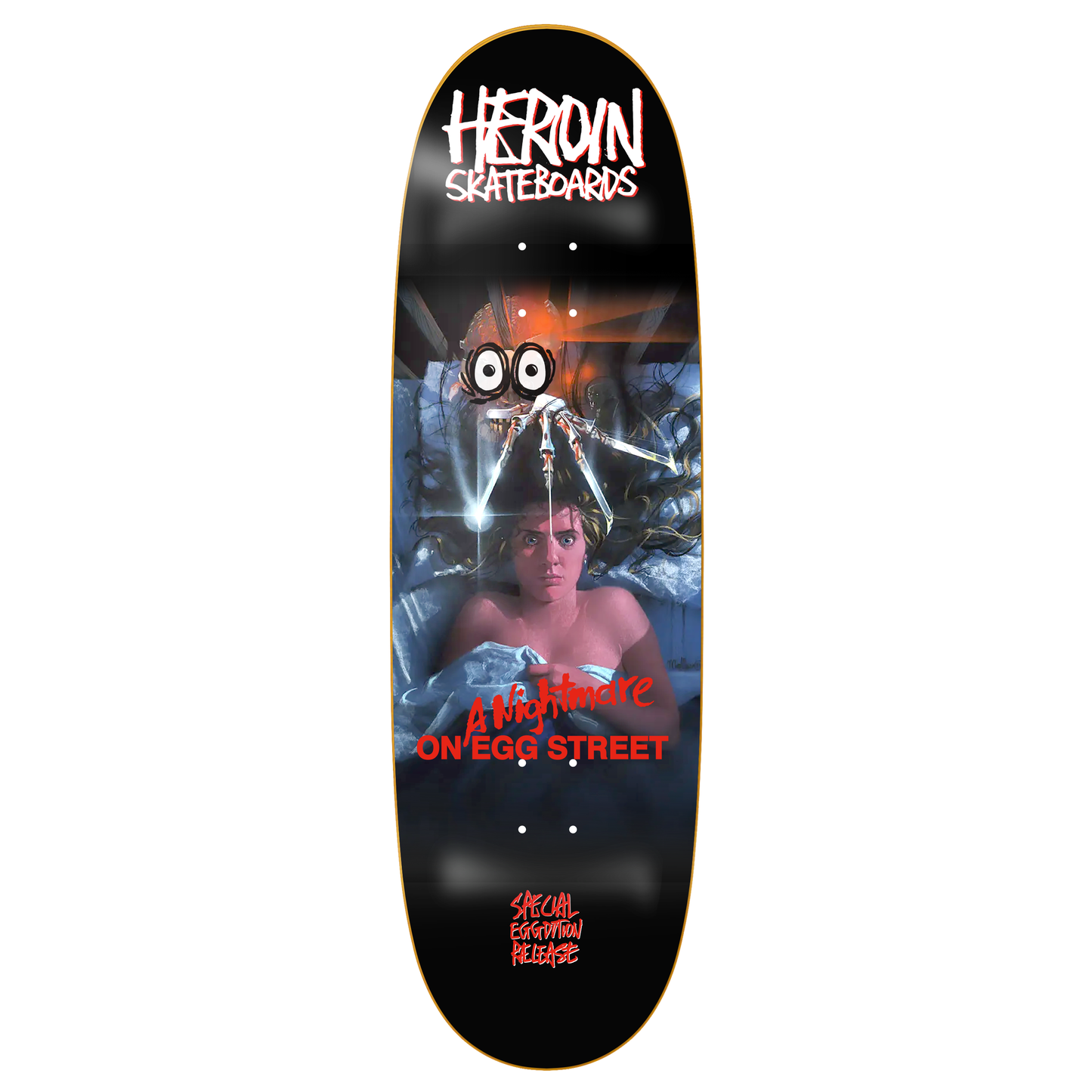 Heroin Nightmare On Egg Street Egg Shaped Deck 9.875"