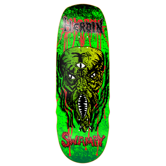 Heroin Swampy KO2 Slime Face Shaped Deck 10.6"