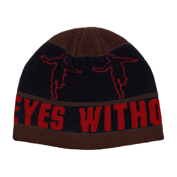Hockey Eyes Without A Face Beanie Brown