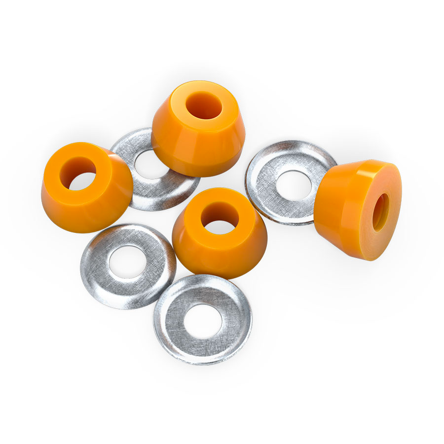Independent Genuine Parts Standard Conical Bushings Medium 90A Orange 4 - Pack
