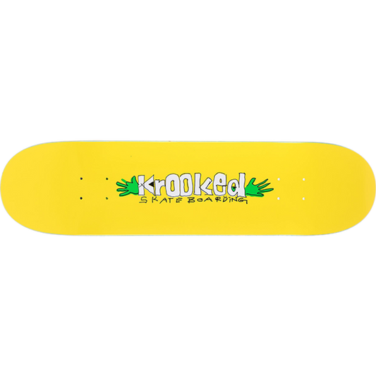 Krooked Team Hands On Deck 8.06" Yellow (DLXSF Shape #?)