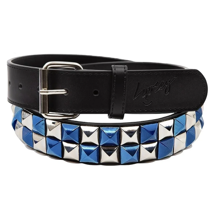 Loosey Blue Checkered Stud Finder Belt