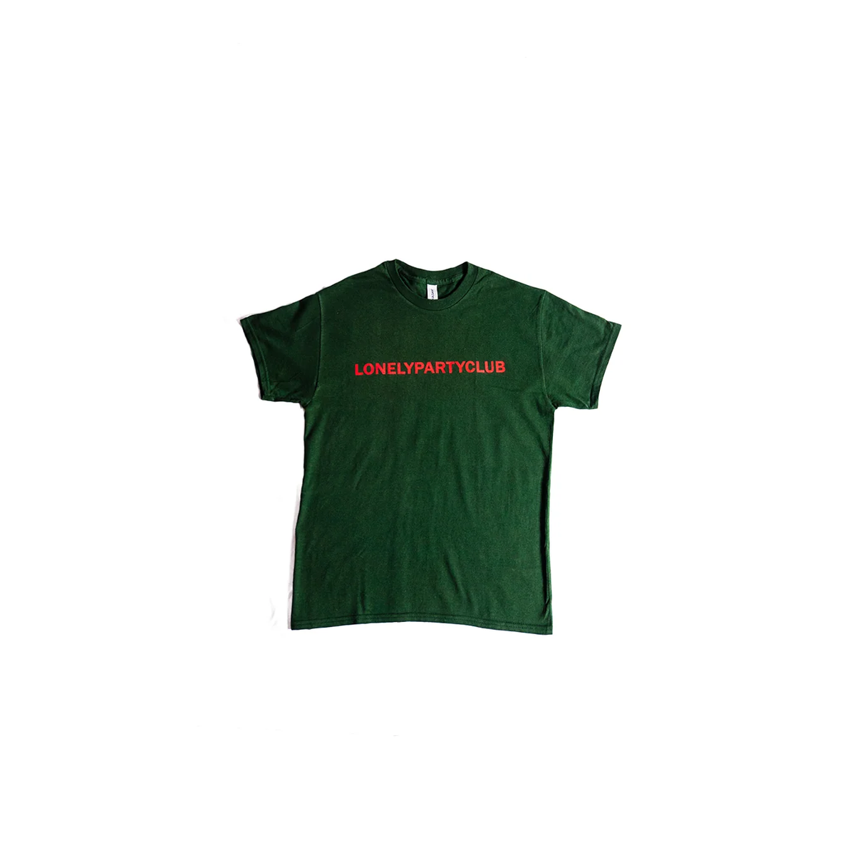 Lonely Party Club Logo Tee Forest Green / Red