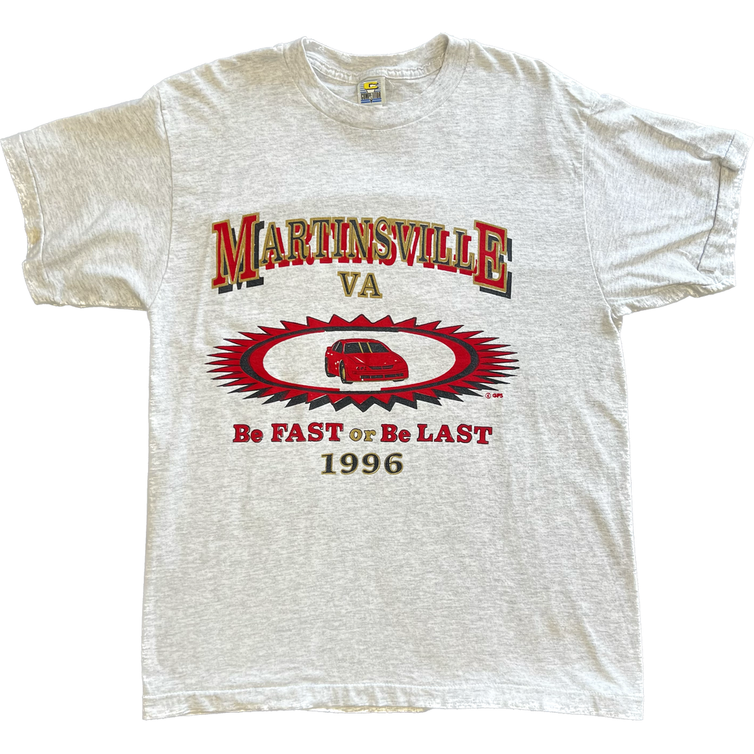 Vintage 1996 Martinsville, VA Road To The Championship Tee - Medium - Heather Grey