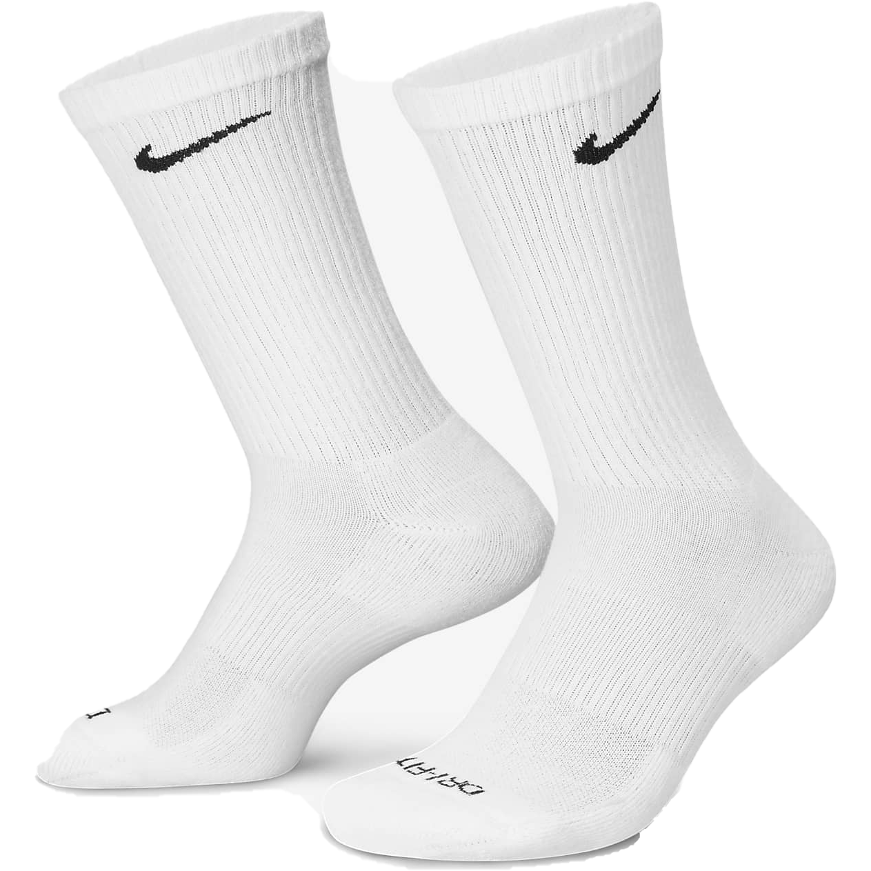 Nike Everyday Plus Cushioned Training Crew Socks 3 - Pack White / Black